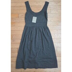 Anthropologie Velvet by Graham & Spencer Gray Sleeveless Tank Dress Size S NEW
